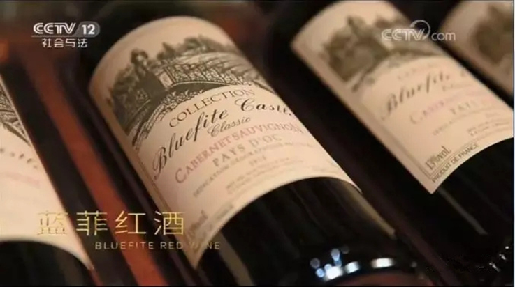 蓝菲红酒央视广告图