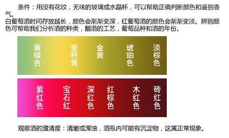 葡萄酒颜色